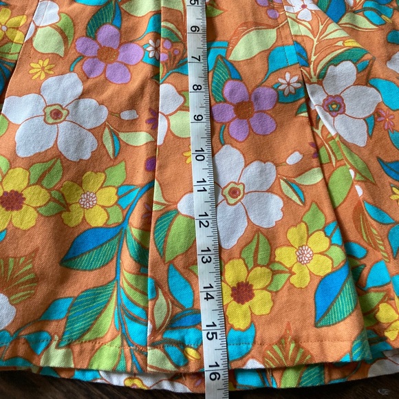 Urban Outfitters Orange Retro Mini Skirt | S - Picture 3 of 8